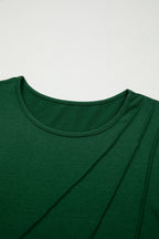 Alejandra Detail Solid Color Long Sleeve Top
