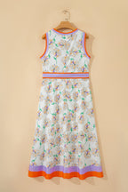 Daphne Belted Sleeveless Maxi Dress