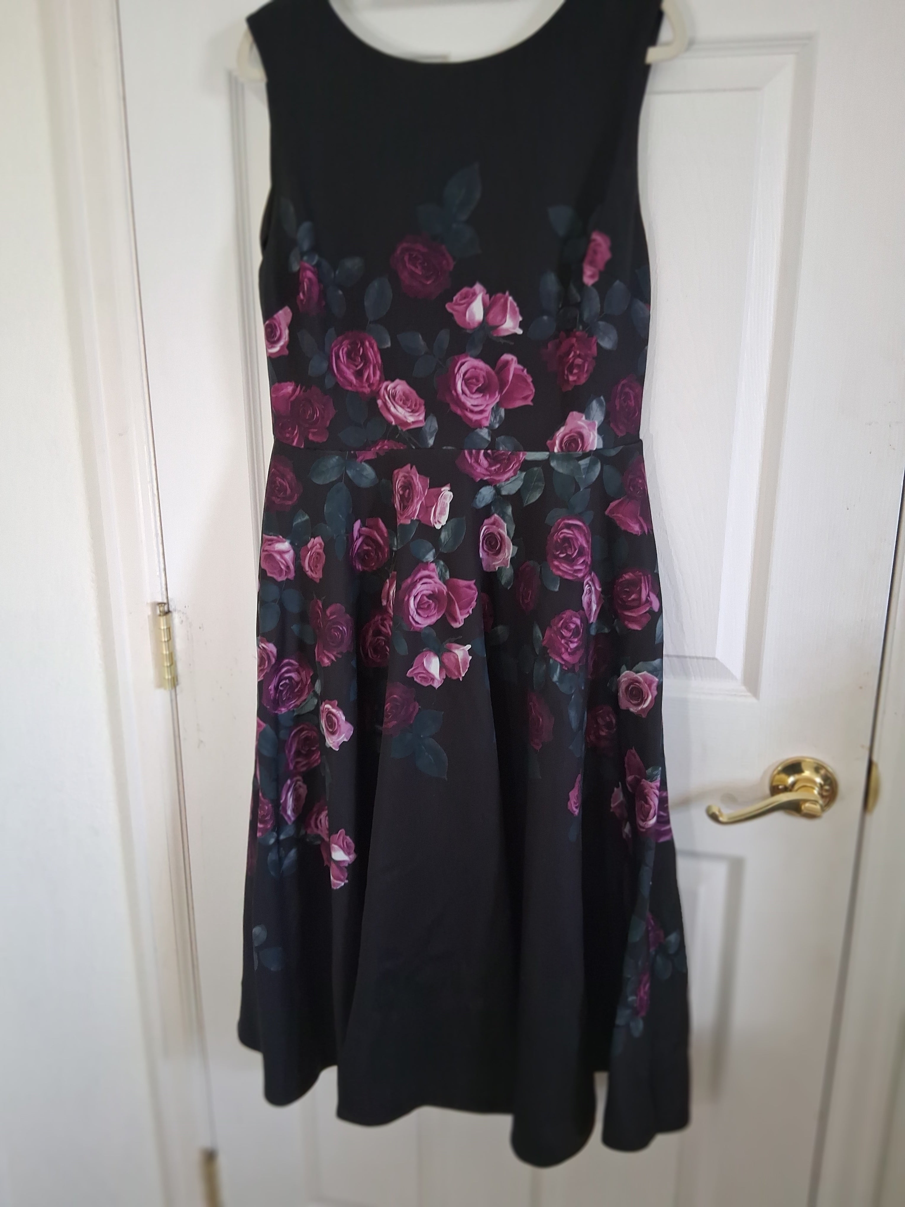 Anthropologie Erin Fetherston Floral Neoprene Fit & Flare Dress - LADYBIRD LAUGH