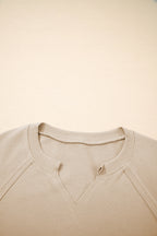 Ashley Sleeve Side Slit Sweatshirt
