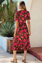 Renata Ruffle Hem Maxi Dress