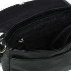 The Croco Satchel- Black