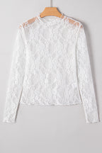 Brittany Mock Slim Fit Long Sleeve Top
