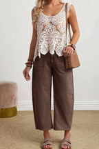 Rhea ankle Length Barrel Jeans