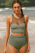 Sasha Patchwork High Waisted Bikini
