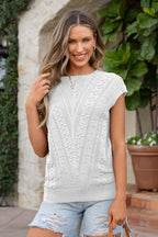 Liv Chevron Patterned Knit Sweater