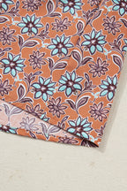 Alia Floral Contrast Collared Shirt