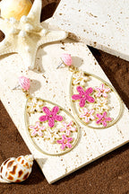 Marley Plaited Plated Waterdrop Earrings
