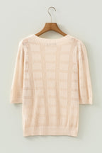 Belen Knit Short Sleeve Sweater