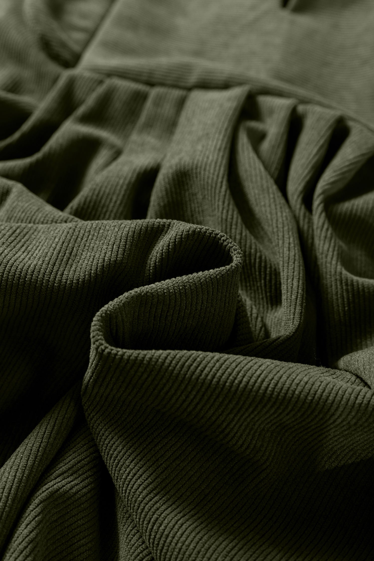 Michelle Pleated Corduroy Mini Dress