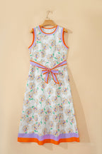 Daphne Belted Sleeveless Maxi Dress