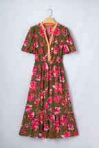 Renata Ruffle Hem Maxi Dress
