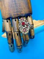 Red Statement Bling Ring - LADYBIRD LAUGH