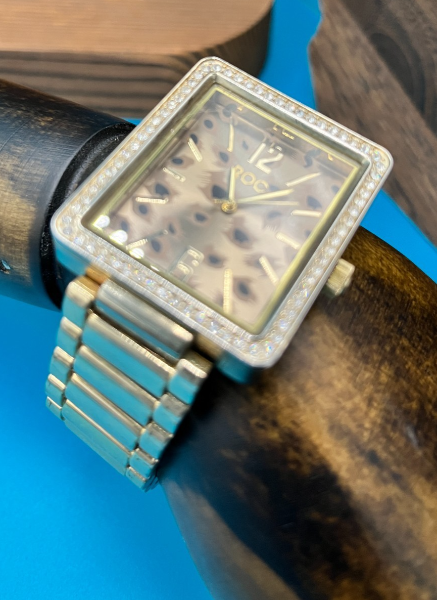 Lepoard faced bling watch - LADYBIRD LAUGH