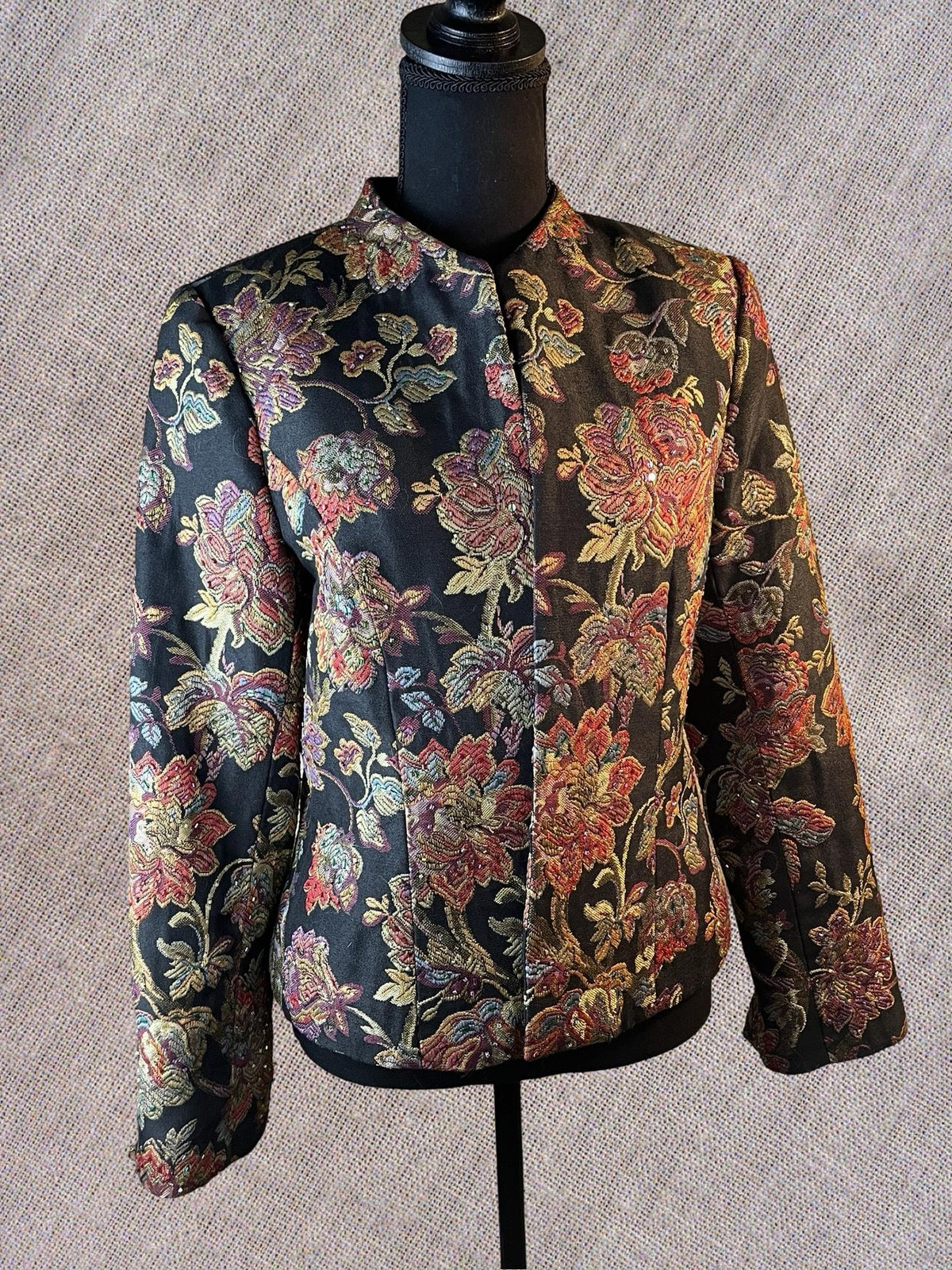 Retro, Artsy, Asian inspired, Embroidered and beaded blazer