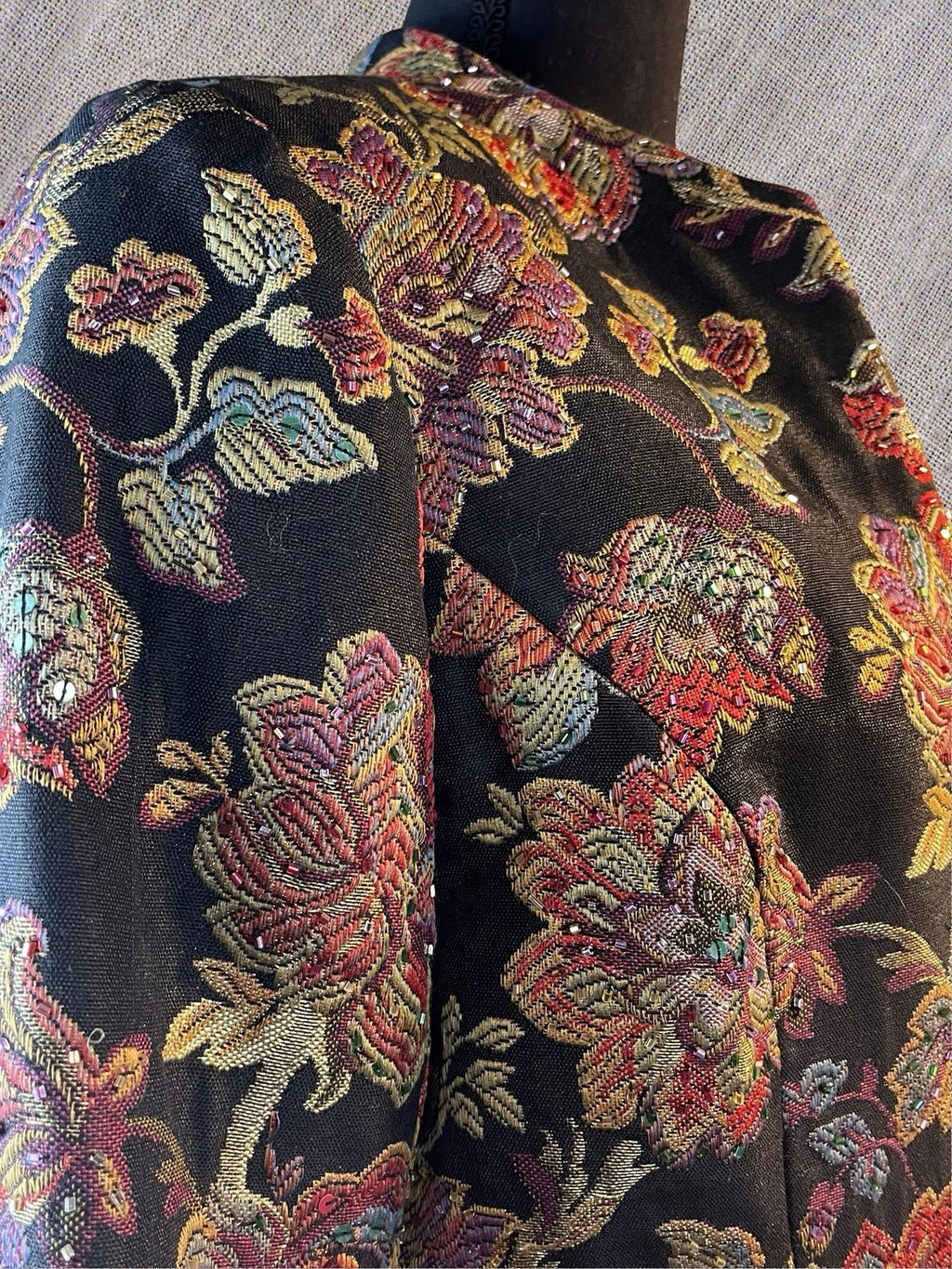 Retro, Artsy, Asian inspired, Embroidered and beaded blazer