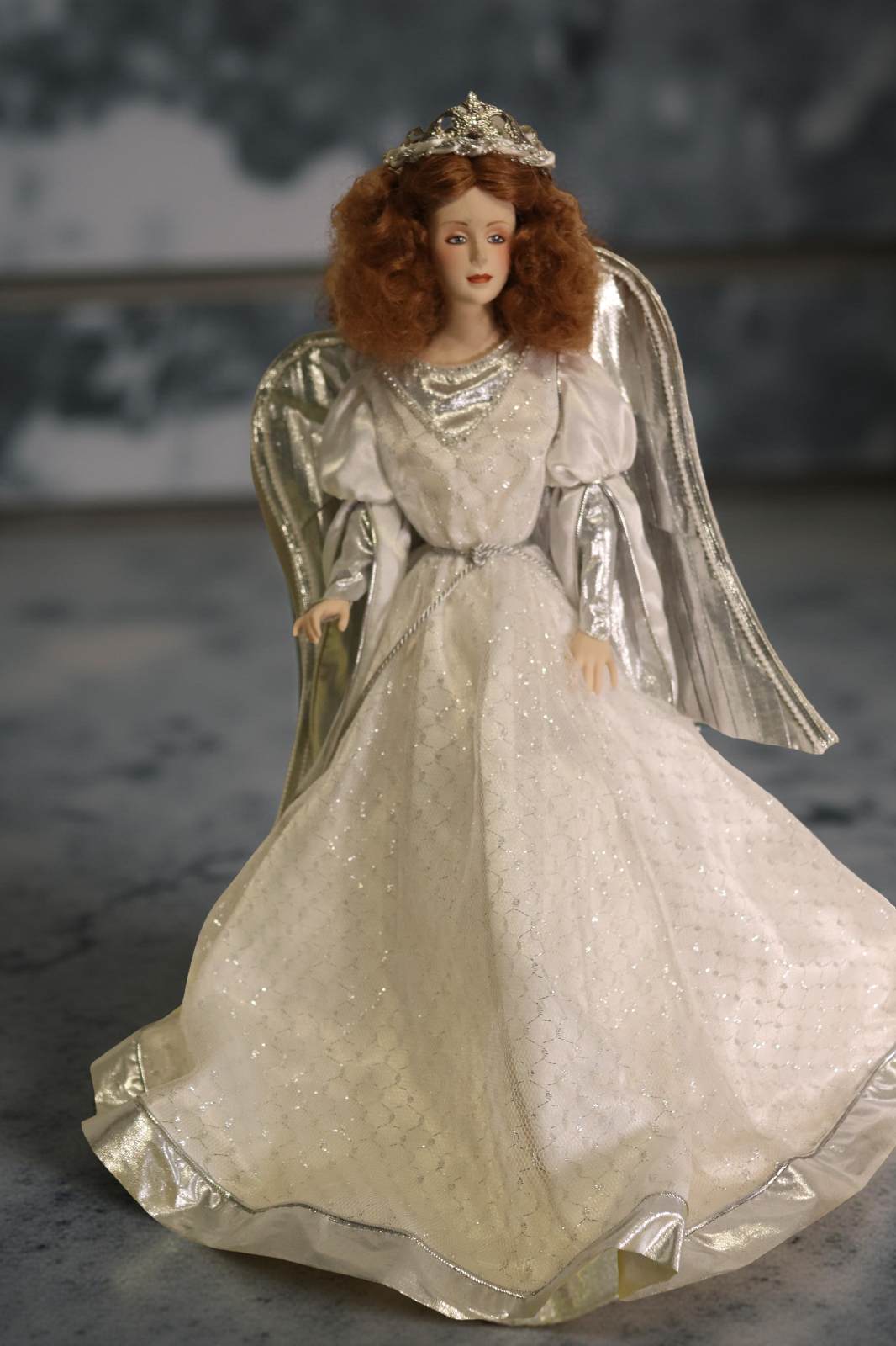 Franklin Mint Heirloom Doll "The Heralding Angel, 1988" - LADYBIRD LAUGH