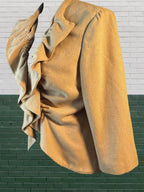 Caramel Brown Wool Tabitha for Anthro Blazer Coat