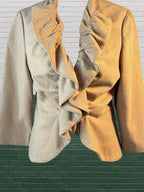 Caramel Brown Wool Tabitha for Anthro Blazer Coat