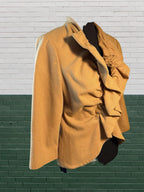 Caramel Brown Wool Tabitha for Anthro Blazer Coat