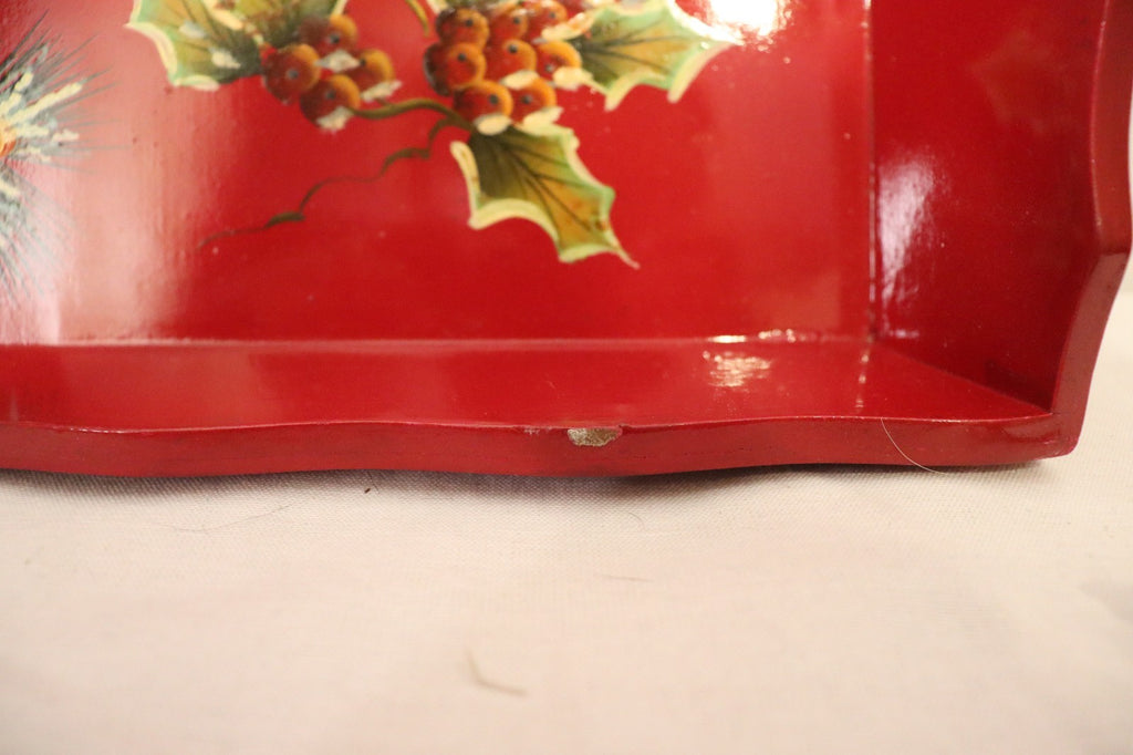 Tracy Porter "Jolly Ol' Snowy" oblong wood serving tray 16.5"x11" - LADYBIRD LAUGH