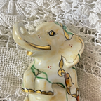 Beautiful Tassle Elephant -Peint Main Signed Exclusive Charmant - LADYBIRD LAUGH