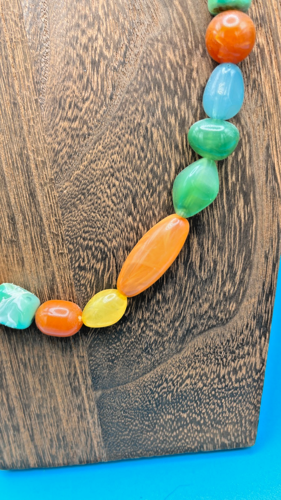 Fun colorful ethnic style necklace - Multicolored Santa Fe colors - LADYBIRD LAUGH