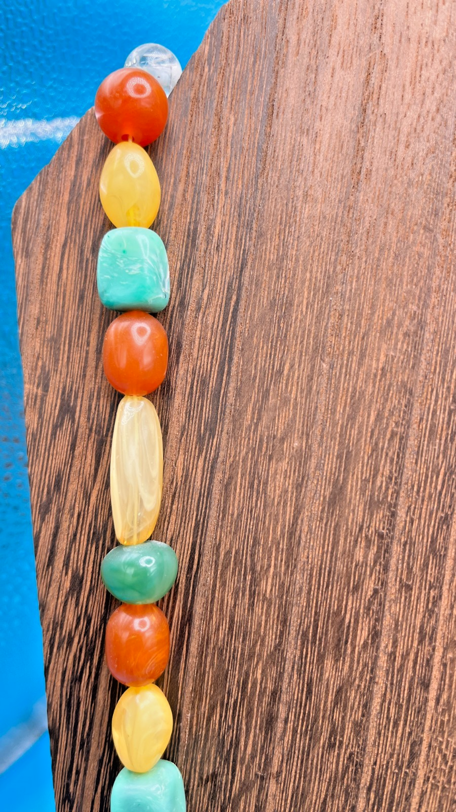 Fun colorful ethnic style necklace - Multicolored Santa Fe colors - LADYBIRD LAUGH