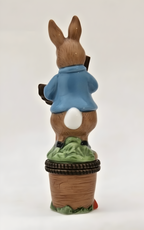 Limited EditionPorcelain Hinged Trinket Box Midwest Cannon FW&CO Peter Rabbit - LADYBIRD LAUGH