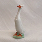 Cheeky white Runner Duck - Herend Hungary Hand Painted - LADYBIRD LAUGH