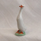Cheeky white Runner Duck - Herend Hungary Hand Painted - LADYBIRD LAUGH