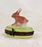 Rabbit on Grass Limoges - LADYBIRD LAUGH