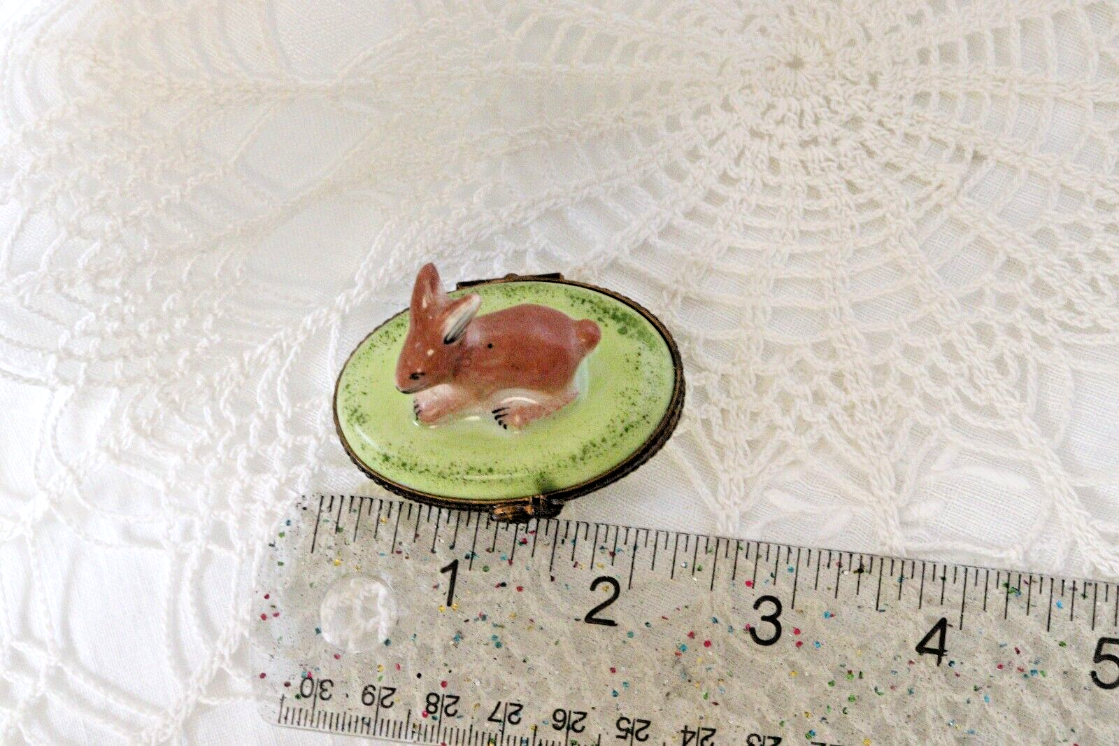 Rabbit on Grass Limoges - LADYBIRD LAUGH