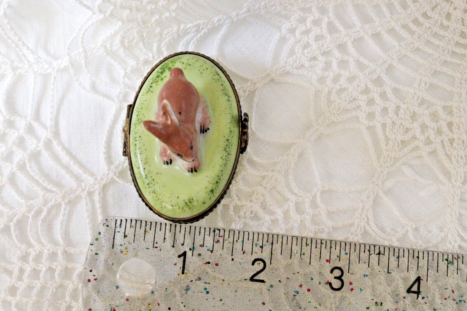 Rabbit on Grass Limoges - LADYBIRD LAUGH