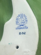 HEREND Strawberry on Leaf Place Card Holder 8981 - Garnishments Collection- RARE - LADYBIRD LAUGH