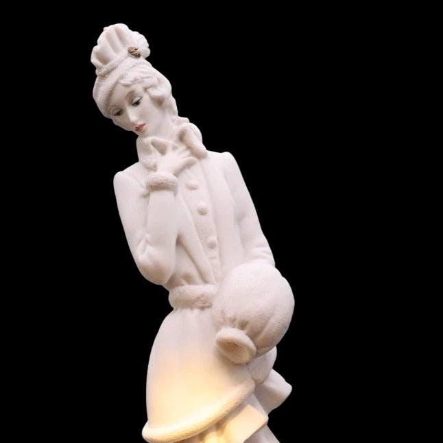 Giuseppe armani lady with muff sculpture