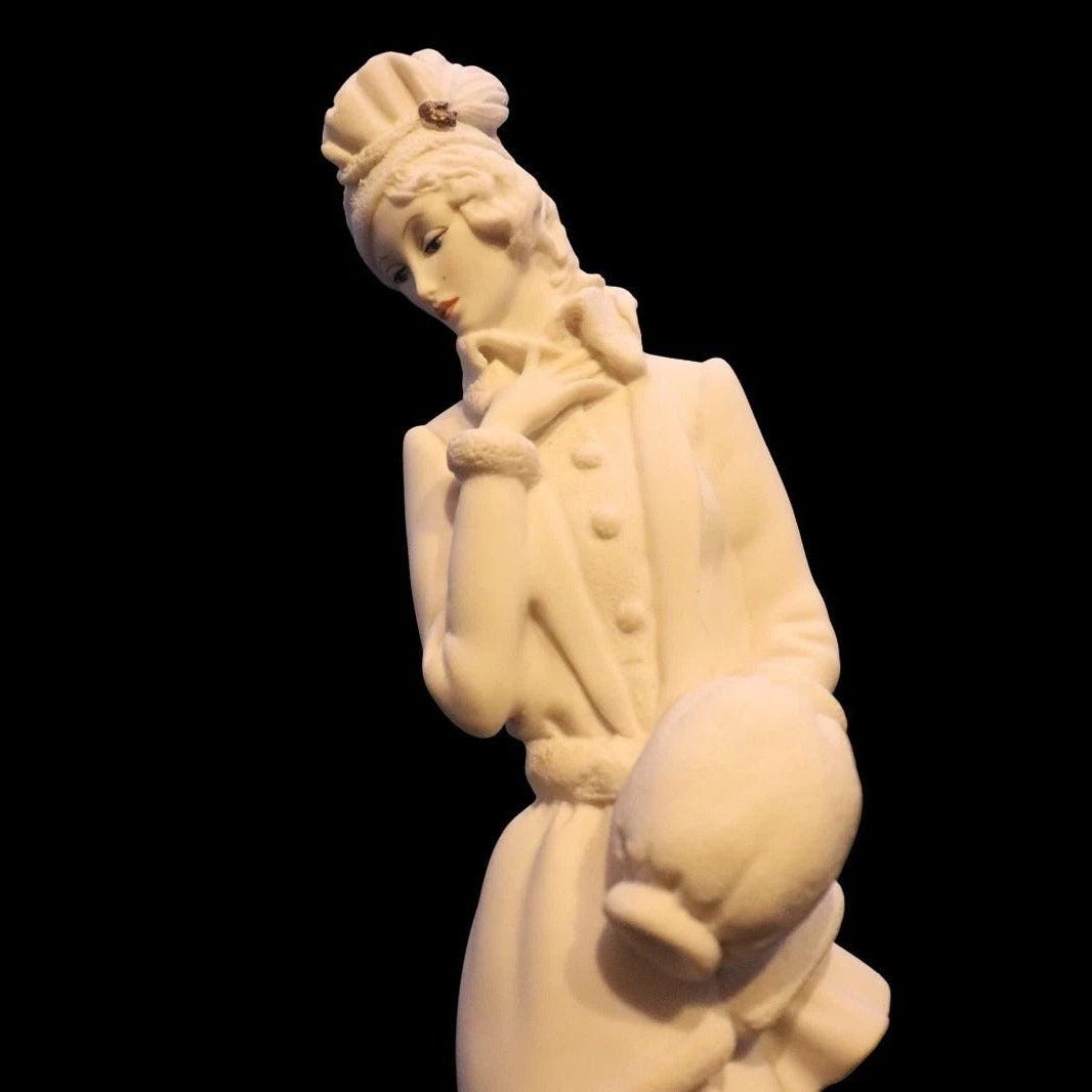 Giuseppe armani lady with muff sculpture