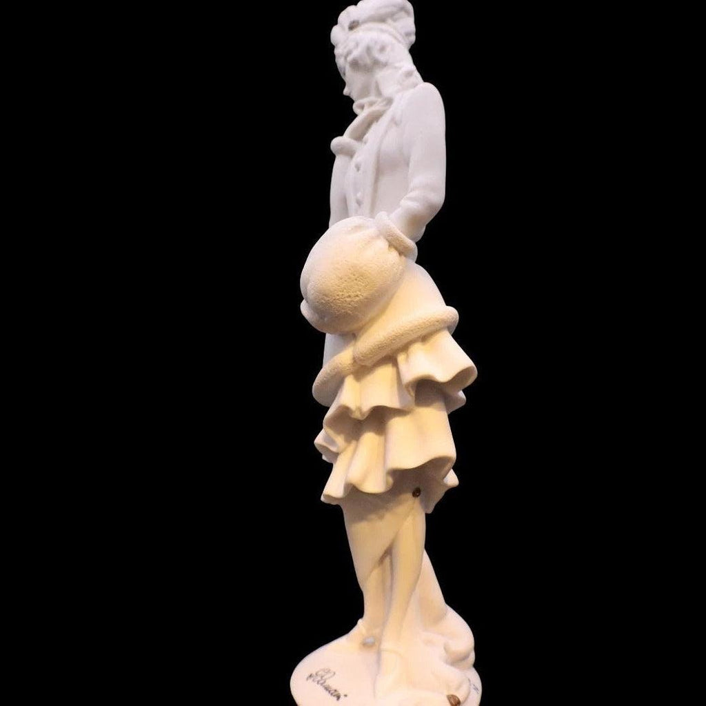 Giuseppe armani lady with muff sculpture