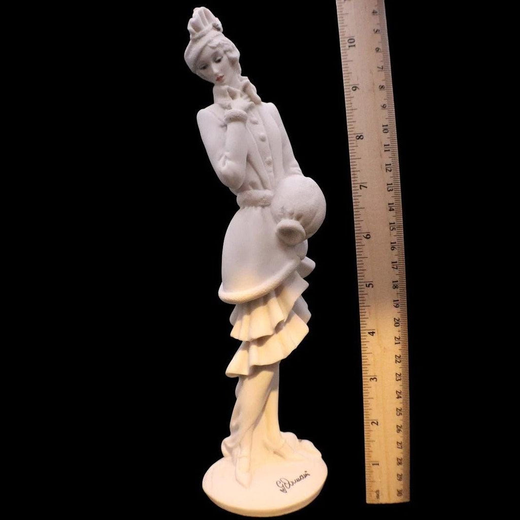 Giuseppe armani lady with muff sculpture