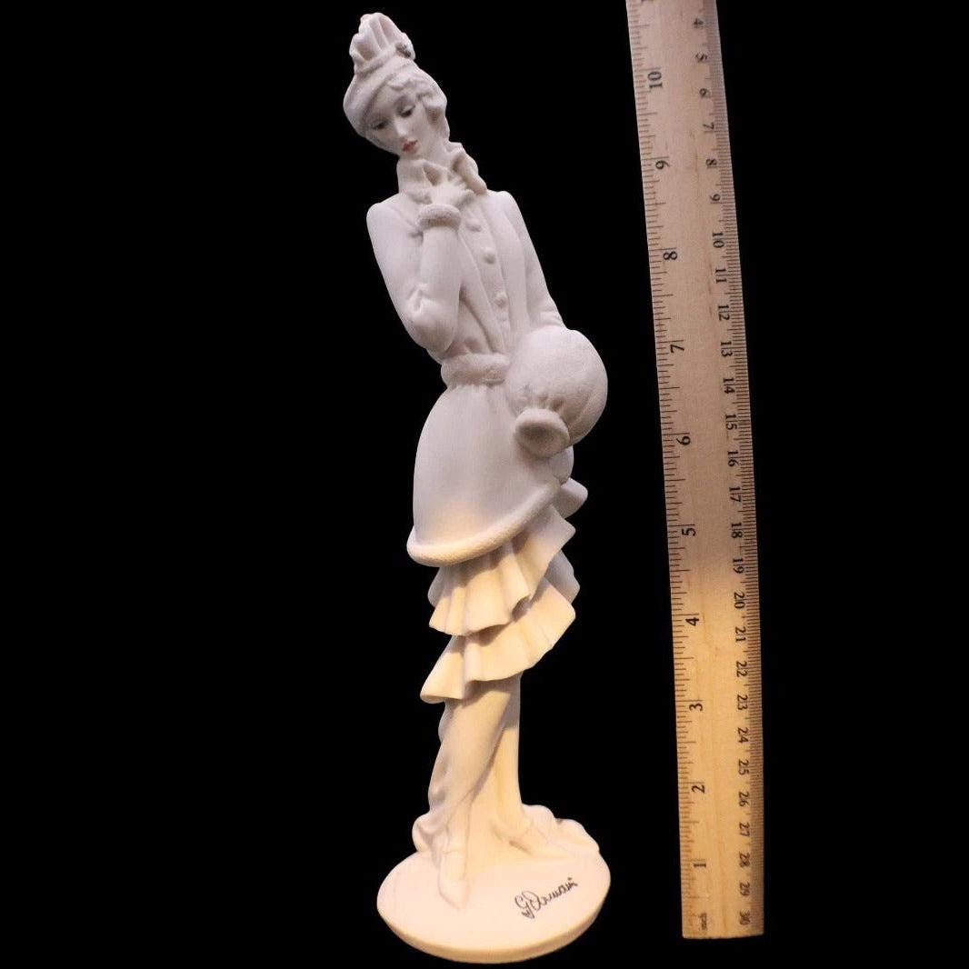 Giuseppe armani lady with muff sculpture