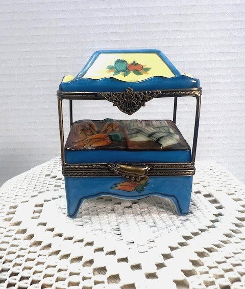 Sweet Limoges Blue Vegetable Cart - LADYBIRD LAUGH
