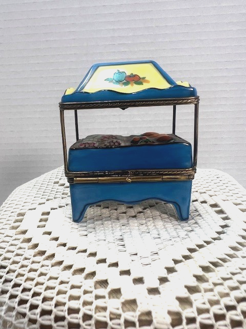 Sweet Limoges Blue Vegetable Cart - LADYBIRD LAUGH