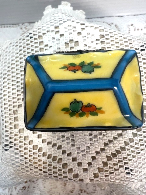 Sweet Limoges Blue Vegetable Cart - LADYBIRD LAUGH