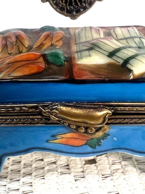 Sweet Limoges Blue Vegetable Cart - LADYBIRD LAUGH