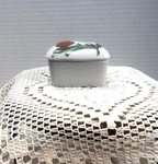 Beautiful Limoges  Red Poppy Porcelain Trinket box - LADYBIRD LAUGH