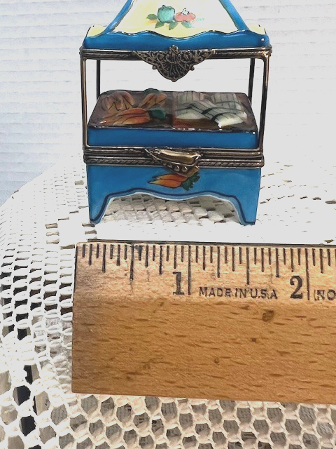 Sweet Limoges Blue Vegetable Cart - LADYBIRD LAUGH