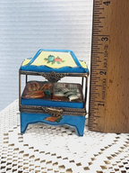 Sweet Limoges Blue Vegetable Cart - LADYBIRD LAUGH
