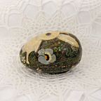 Vintage Hand Painted Papier Mache Egg with the most adorable bunny pictured - LADYBIRD LAUGH