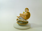 Angel with Gold Wings on Stars Limoges