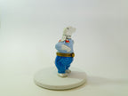 Limoges France Polar Bear in Blue Jeans Trinket Box Hand Painted Porcelain